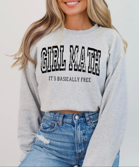 Girl Math - Crewneck Sweatshirt