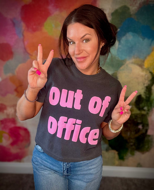 Out of Office Crop Tee